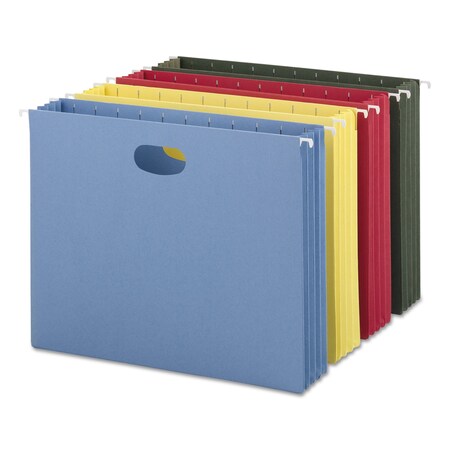 Smead Hanging File Pockets, Assorted Colors, Pk4 64290